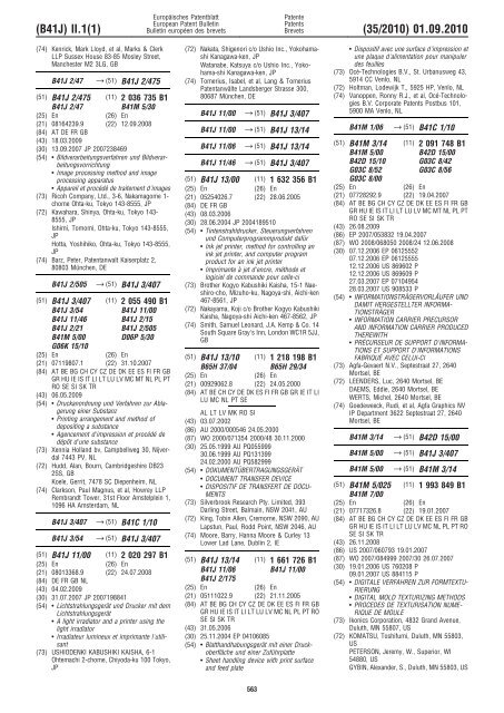 Bulletin 2010/35 - European Patent Office