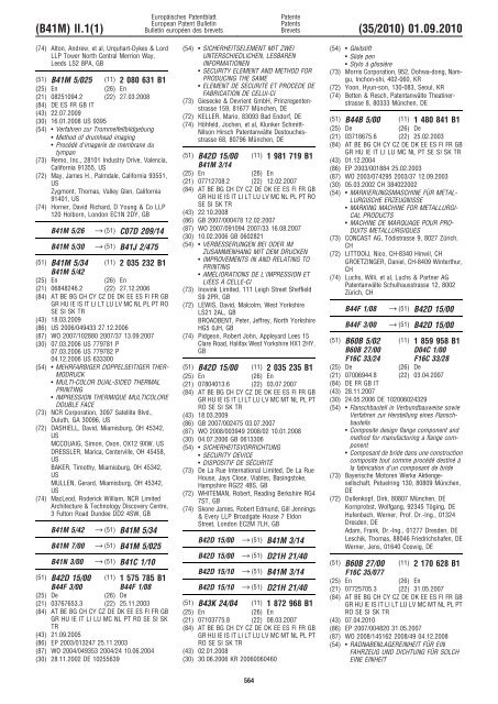 Bulletin 2010/35 - European Patent Office