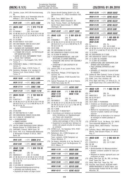 Bulletin 2010/35 - European Patent Office