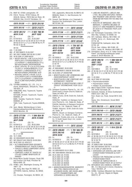 Bulletin 2010/35 - European Patent Office