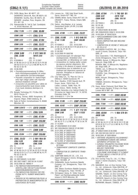 Bulletin 2010/35 - European Patent Office