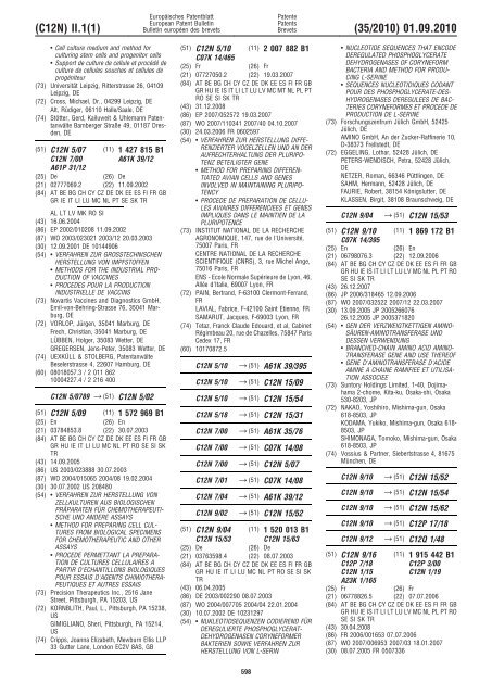 Bulletin 2010/35 - European Patent Office