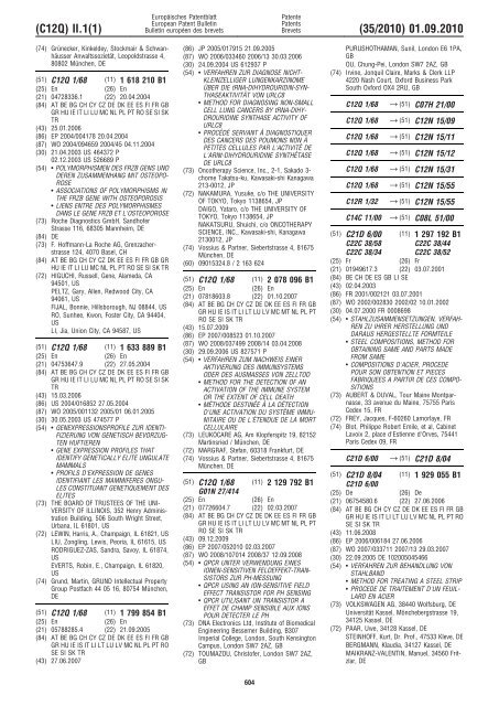 Bulletin 2010/35 - European Patent Office