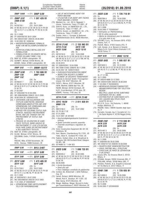 Bulletin 2010/35 - European Patent Office