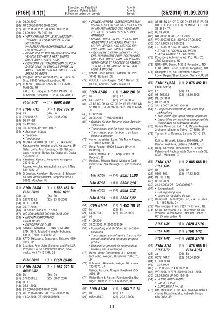 Bulletin 2010/35 - European Patent Office