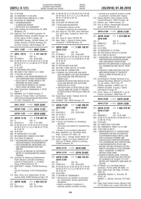 Bulletin 2010/35 - European Patent Office