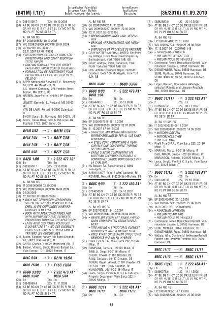 Bulletin 2010/35 - European Patent Office