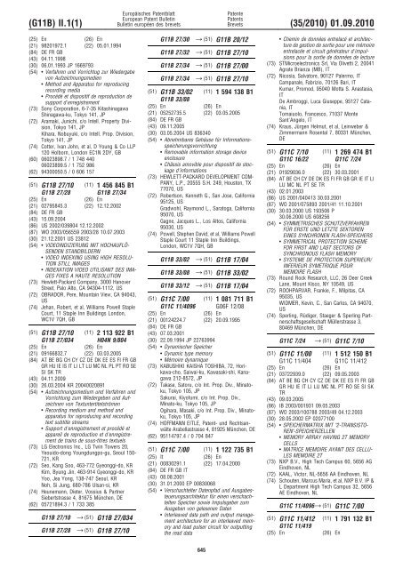 Bulletin 2010/35 - European Patent Office