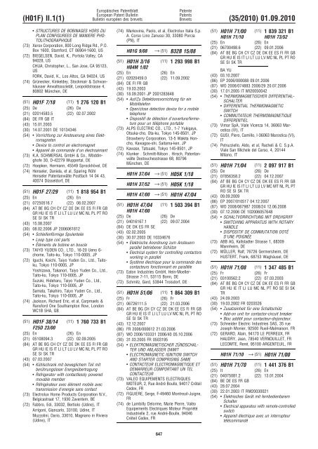 Bulletin 2010/35 - European Patent Office