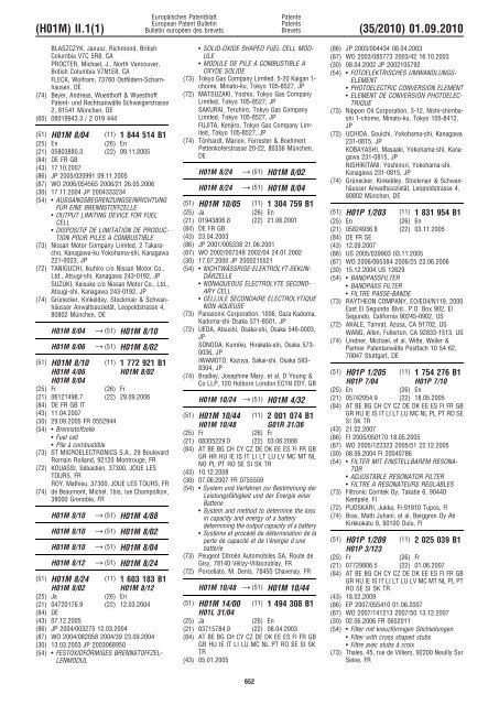 Bulletin 2010/35 - European Patent Office