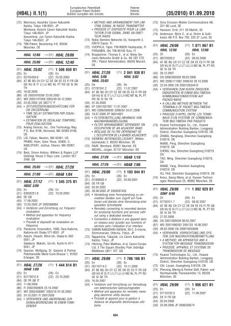 Bulletin 2010/35 - European Patent Office