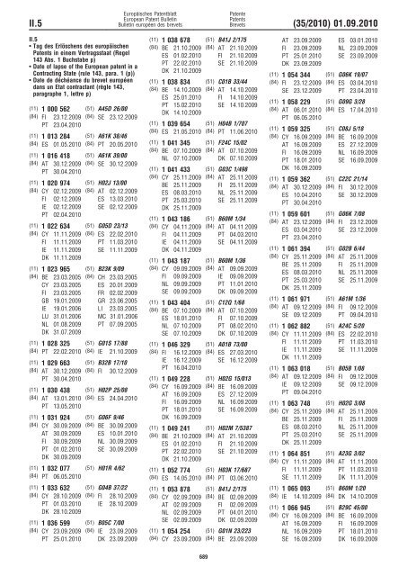 Bulletin 2010/35 - European Patent Office