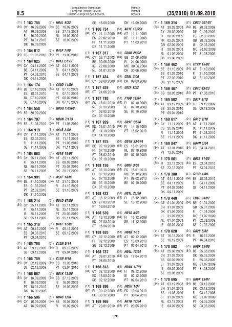 Bulletin 2010/35 - European Patent Office