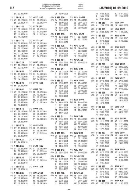 Bulletin 2010/35 - European Patent Office