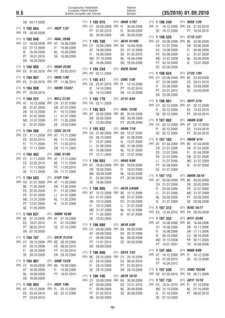 Bulletin 2010/35 - European Patent Office