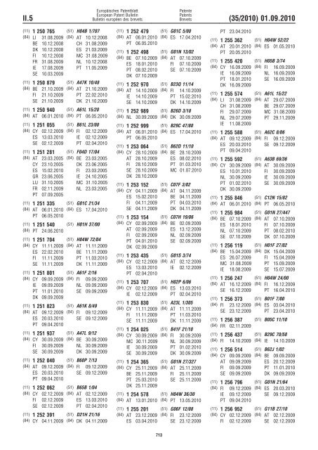 Bulletin 2010/35 - European Patent Office