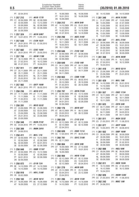 Bulletin 2010/35 - European Patent Office