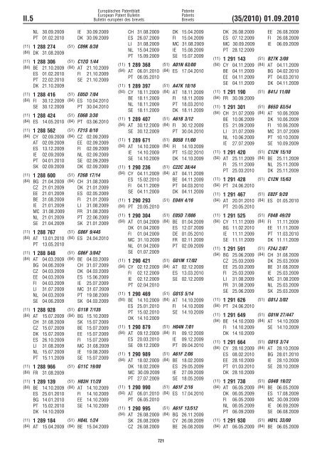 Bulletin 2010/35 - European Patent Office