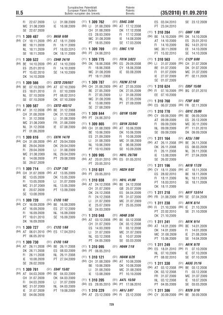 Bulletin 2010/35 - European Patent Office