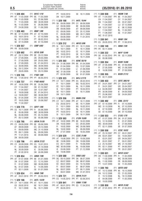 Bulletin 2010/35 - European Patent Office