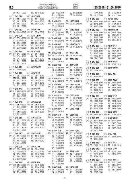 Bulletin 2010/35 - European Patent Office