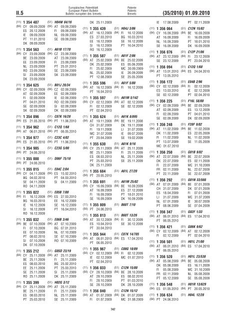 Bulletin 2010/35 - European Patent Office