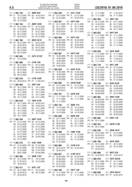 Bulletin 2010/35 - European Patent Office