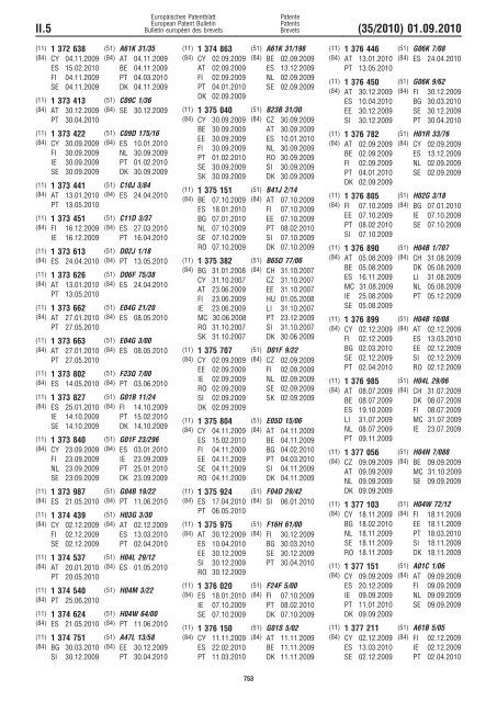 Bulletin 2010/35 - European Patent Office