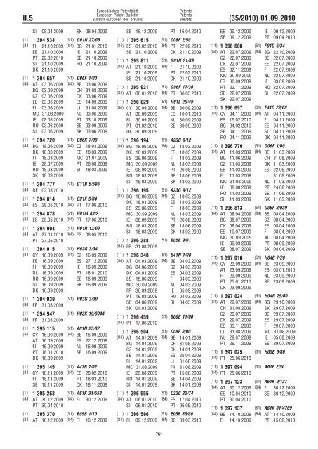 Bulletin 2010/35 - European Patent Office