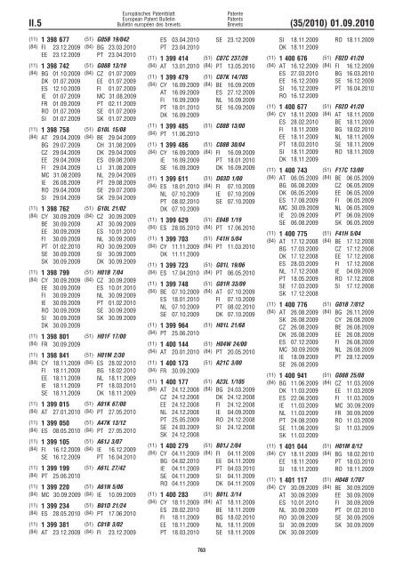 Bulletin 2010/35 - European Patent Office