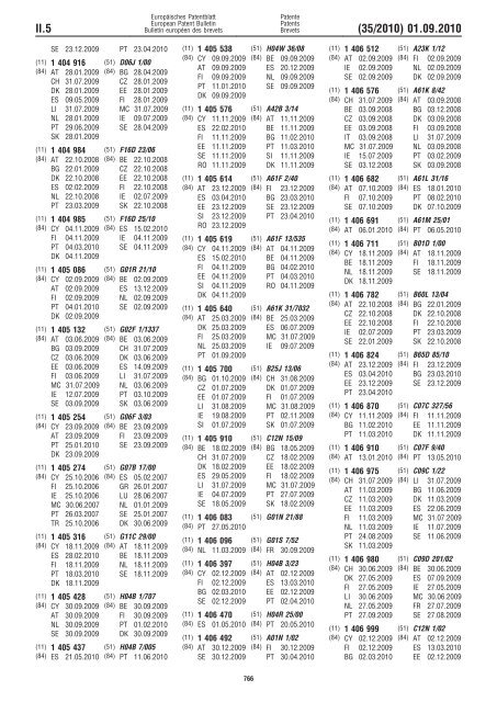 Bulletin 2010/35 - European Patent Office