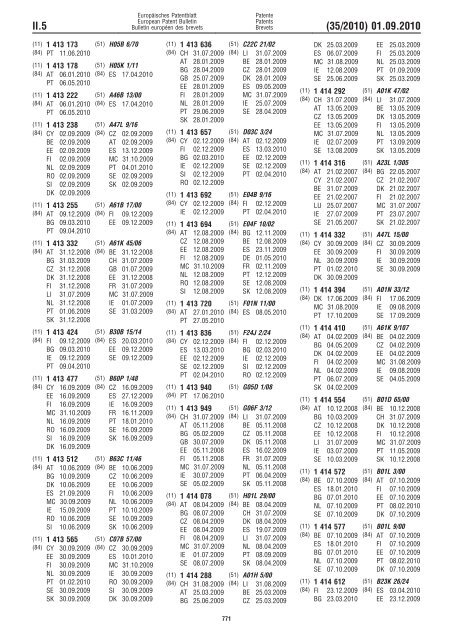 Bulletin 2010/35 - European Patent Office