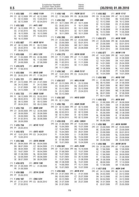 Bulletin 2010/35 - European Patent Office