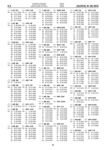 Bulletin 2010/35 - European Patent Office