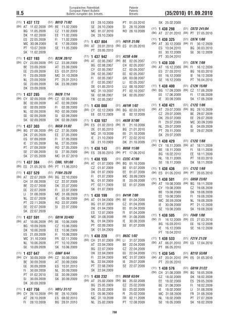 Bulletin 2010/35 - European Patent Office