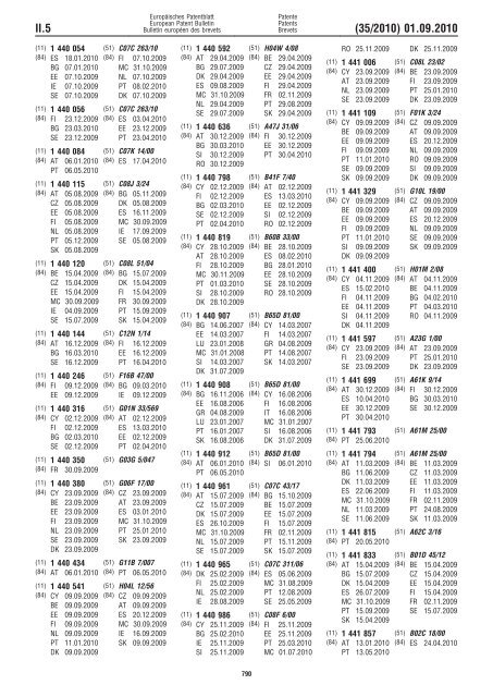 Bulletin 2010/35 - European Patent Office