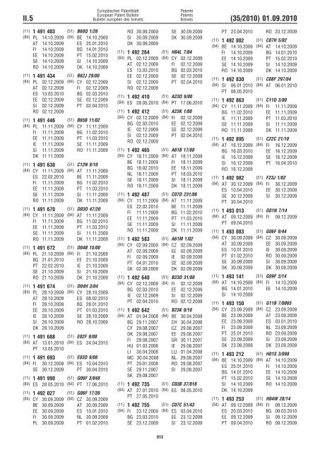 Bulletin 2010/35 - European Patent Office