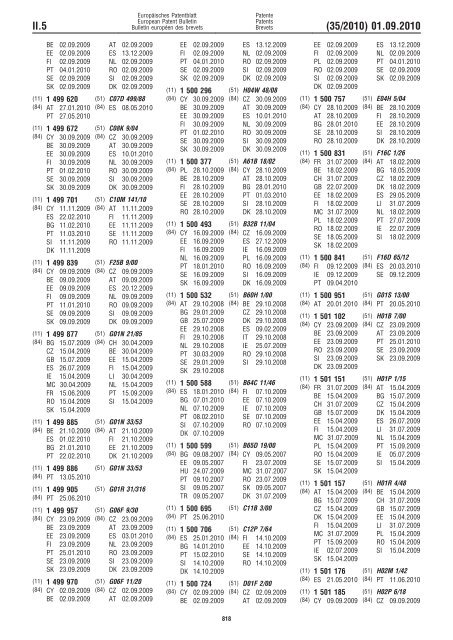 Bulletin 2010/35 - European Patent Office