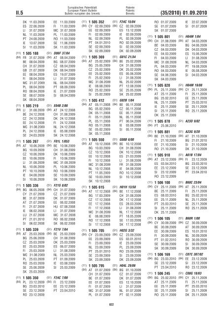 Bulletin 2010/35 - European Patent Office