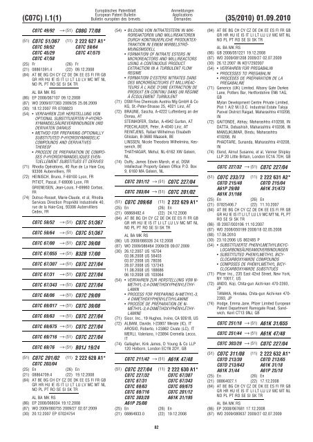 Bulletin 2010/35 - European Patent Office