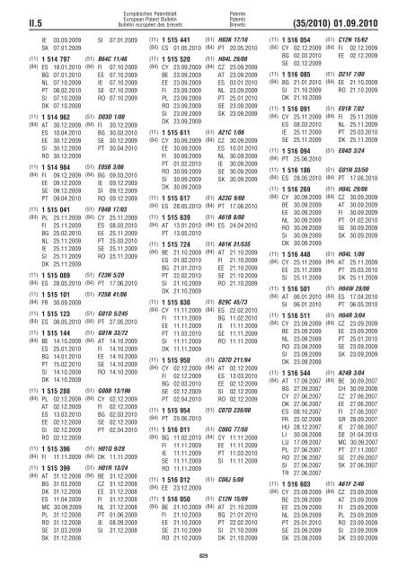 Bulletin 2010/35 - European Patent Office