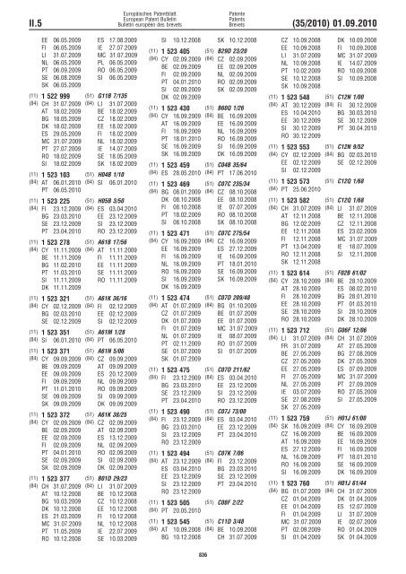 Bulletin 2010/35 - European Patent Office