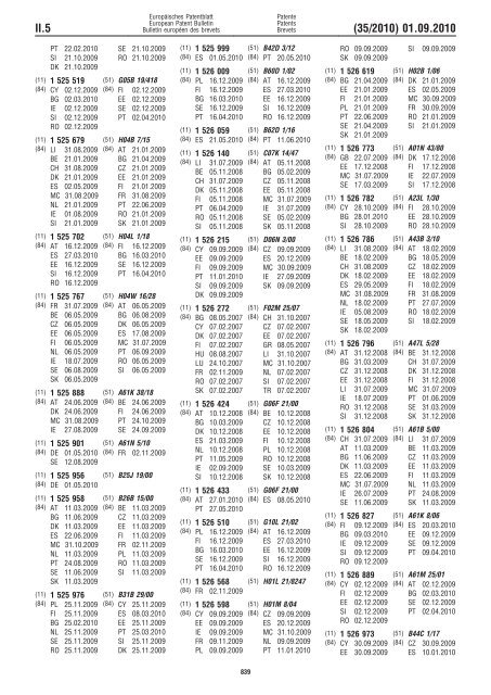 Bulletin 2010/35 - European Patent Office