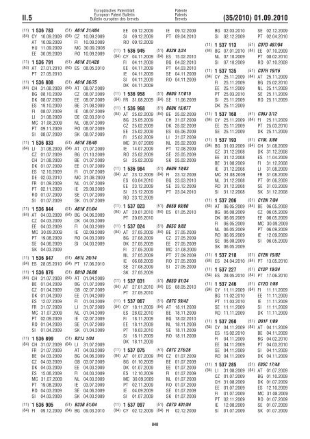 Bulletin 2010/35 - European Patent Office