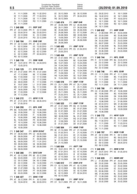 Bulletin 2010/35 - European Patent Office