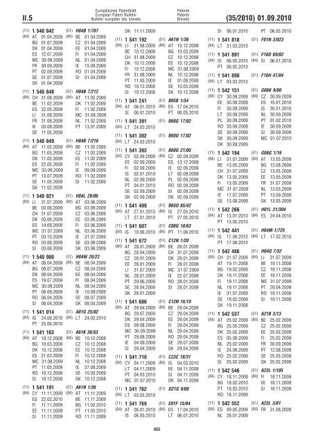 Bulletin 2010/35 - European Patent Office