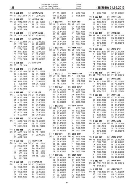 Bulletin 2010/35 - European Patent Office