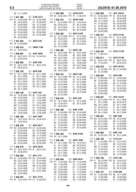 Bulletin 2010/35 - European Patent Office