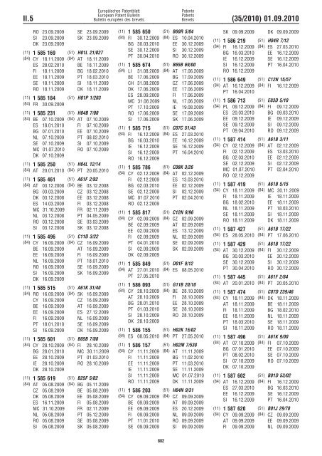 Bulletin 2010/35 - European Patent Office