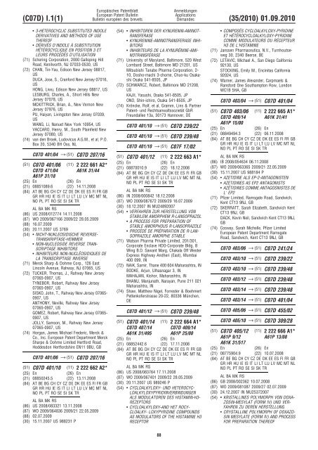 Bulletin 2010/35 - European Patent Office